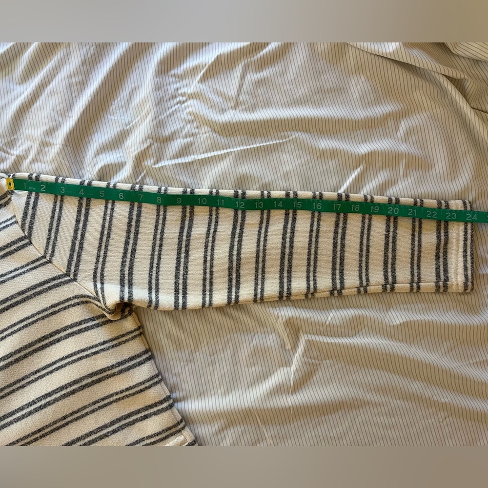 L.L. Bean Striped Cowl Neck Knit - Picture 8 of 9